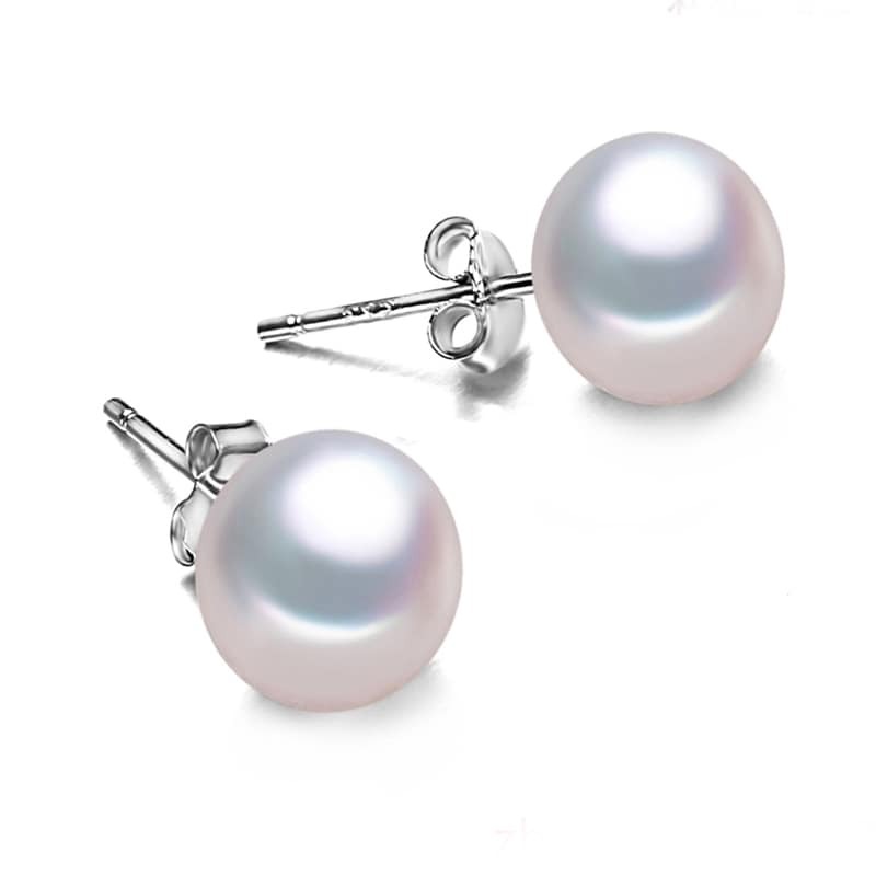 Echt 925 Sterling Silber Perle Ohrringe Für Frauen Schwarz Natürliche Süßwasser Perle Schmuck Neue Mode