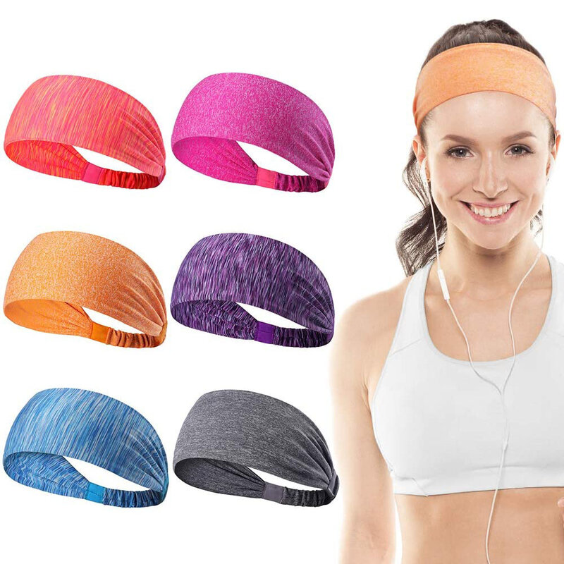 Wide Headbands para Yoga Workout e Running Athletic Wear, Lenço, Lenço, Fit para Homens e Mulheres