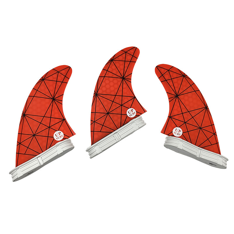 UPSURF-Ensemble d'ailerons de planche de surf Leic-Fin en accent d'abeille, accessoires de surf, sports nautiques, rouge, bleu, jaune, noir, taille 2 m, FCS