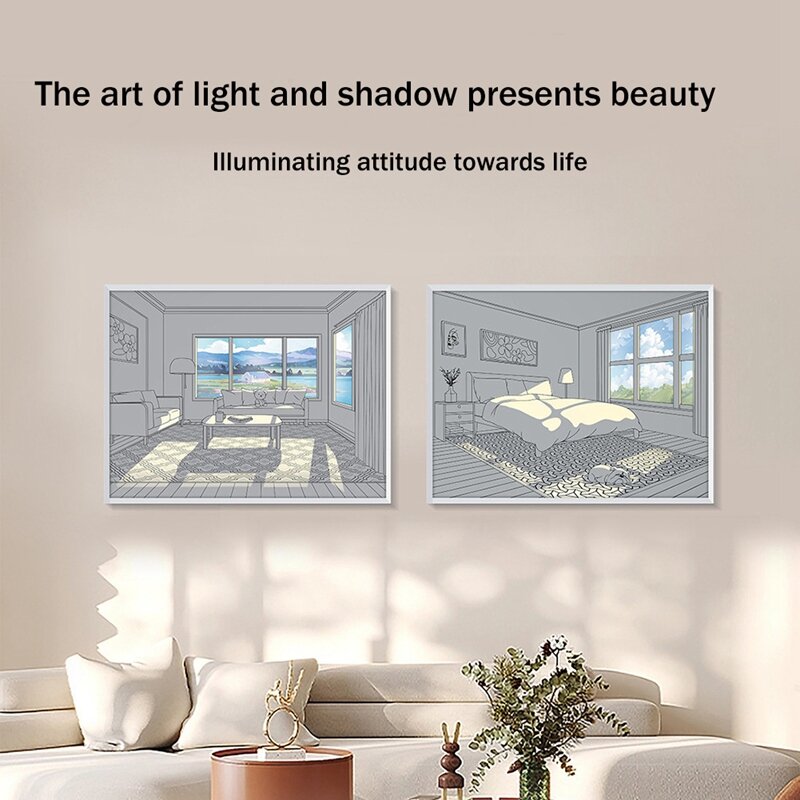 LED Night Light Pintura, abajur, atmosfera abajur, decoração da parede, quarto, decoração de casa, presente