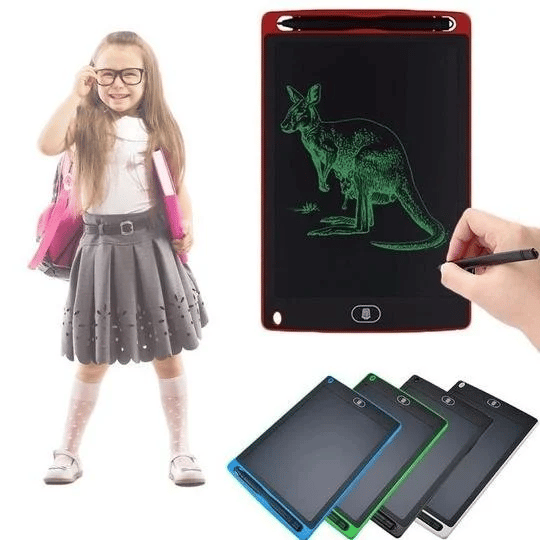 Tablet de Escrita LCD com Almofada de Desenho Eletrônico Colorida, Placa Doodle, Presente Toy para Crianças de 3 a 12 Anos, Meninas e Meninos, 12"