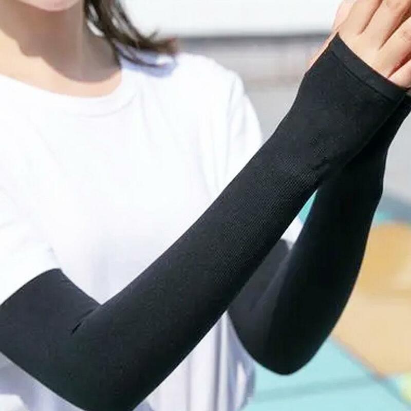 Manicotti da ciclismo protezione solare Anti UV protezione solare maniche da donna maniche da braccio maniche da donna protezione solare scaldamuscoli da ghiaccio