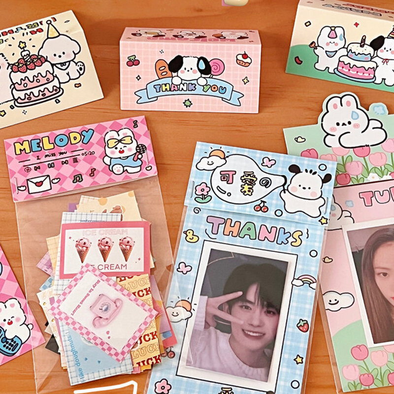 10 Stuks Hond Kawaii Kaart Memo Pad Verpakking Kaart Materiaal Papier Verzending Sieraden Cadeau Bakken Biscuit Verpakking Kaart Kaart