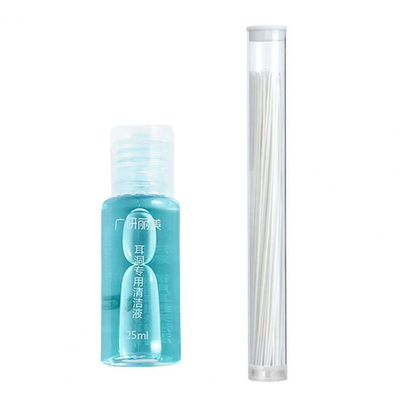 1 Set Sterilize Ear Wire Useful Washi Wide Application Ear Hole Cleaning Water for Home  Ear Cleaning Line  Ear-piercing Cleaner