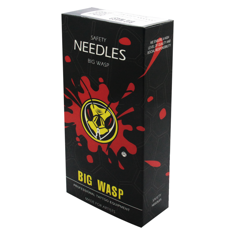 BIGWASP-agujas de tatuaje RS Premium, accesorios cónicos regulares desechables y esterilizadas, 50 piezas