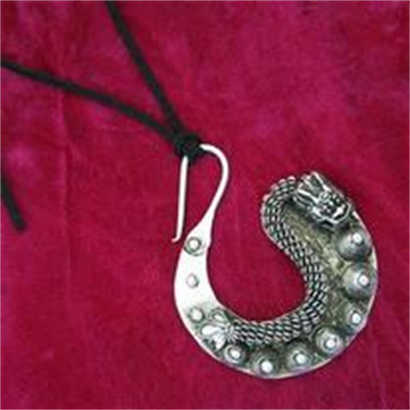 Ожерелье Miao в ретро стиле с подвеской ручной работы из серебра, деревенский дунчжай, Осенний кулон