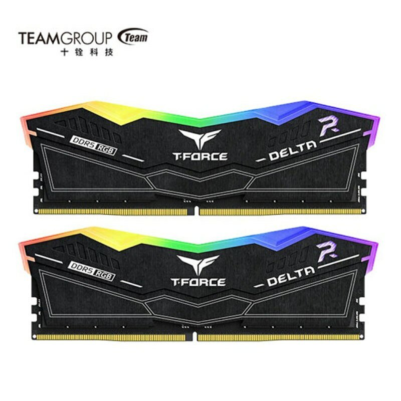 TEAMGROUP T-Force Delta RGB DDR5 Ram 32 Go (2x16 Go) 6000MHz PC5-48000 CL30 Desktop Memory Tech Ram pour 600 700 Series Chipset