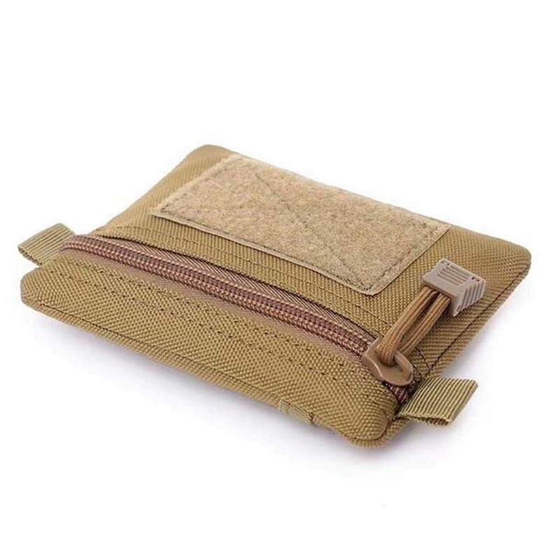 Accessories Men Card Pouch Key Card Holder Hook Wallet Travel Zipper Waist Bag Camping Wallet Pouch Wallet Outdoor Waist Bag