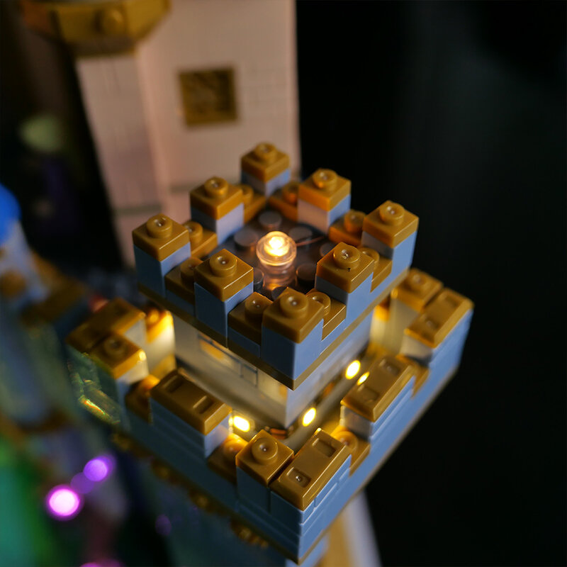레고 43222 테크니컬 디즈니 캐슬 모델용 RC LED 라이트 키트, 빌딩 블록 브릭 장난감 (LED 라이트만, 블록 모델 제외)