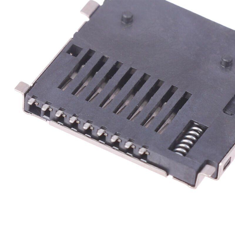 10pcs 9pin Card Slot Connectors T-Flash Common Style Size 14*15mm TF Card Deck Self Acting Card Slot