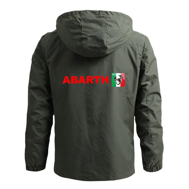 Abarth-Trench Coat confortável clássico masculino, quatro cores, casual, Harajuku, estampa clássica, nova marca, primavera e outono