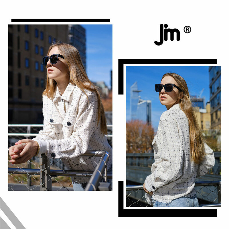 JM Platz Große Polarisierte Sonnenbrille Frauen Marke Design Vintage Schildpatt Übergroßen Sonnenbrille UV400