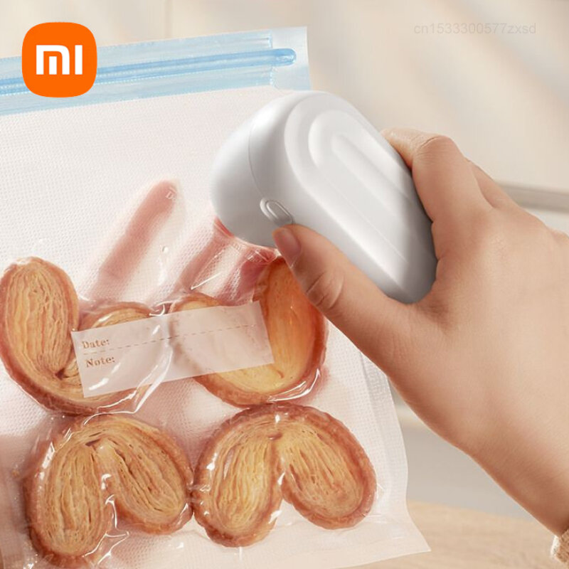 Xiaomi-sellador eléctrico de mano para el hogar, bomba de gran succión para mantener la frescura, almacenamiento de alimentos, bolsa con cremallera, recargable