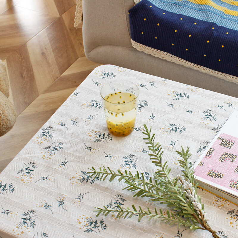 Whita lilla Flower Runner da tavola stampato floreale per cucina soggiorno tovaglie da fattoria sala da pranzo decorazioni per la tavola da tè al coperto