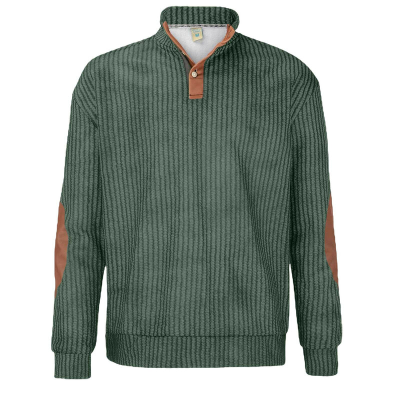 Sweter na guziki na jesień bluza w stylu Vintage męska 2023 modna Oversized męska odzież bluza w stylu Casual pulowerowe topy z długim rękawem