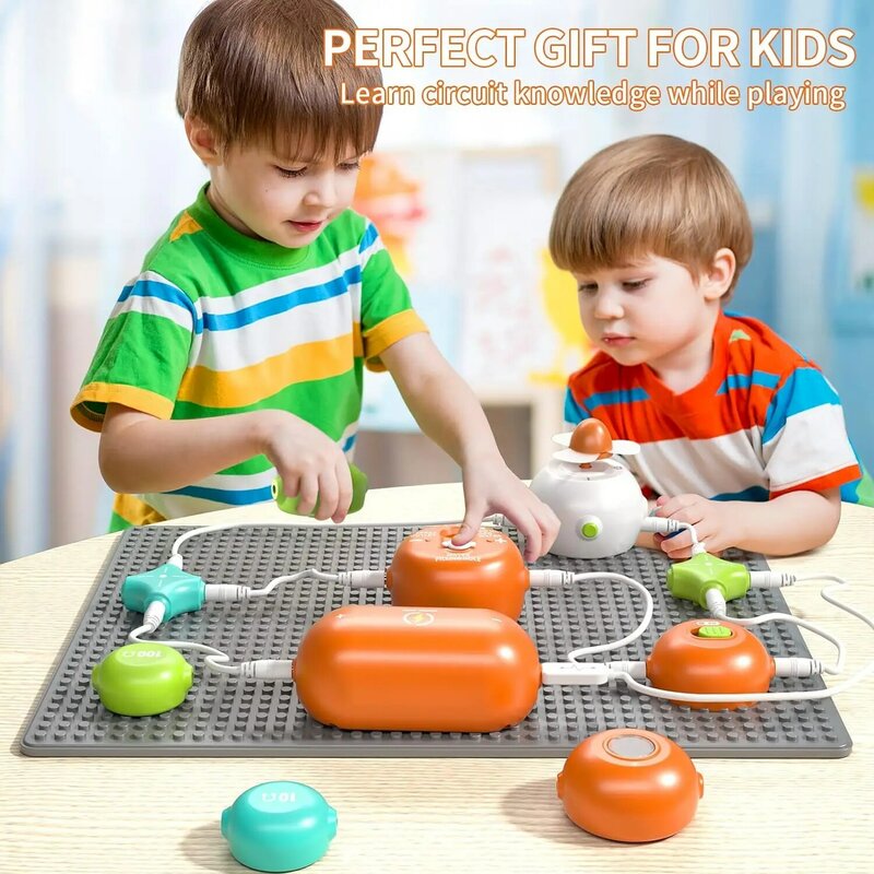 Kids Circuit Blocks Science set Toy Electronic Circuit Educational Toys For Children Physical Education Learning Montessori Toy