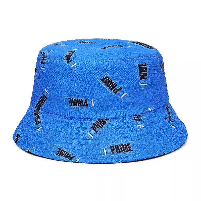 Topi Bucket motif huruf 2023 topi nelayan Panama topi Bob musim panas Harajuku cetak luar ruangan Hip Hop Gorras