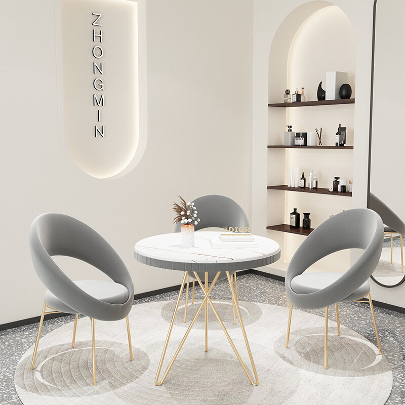 Stile nordico online celebrità latte tè negozio caffè ristorante occidentale carta divano salone di bellezza reception per il tempo libero tavolo di negoziazione