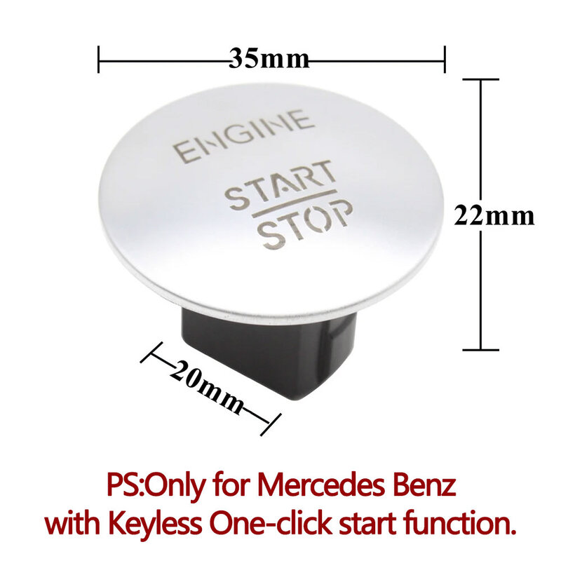 Auto Keyless Een Klik Start Stop Drukknop Motor Contactslot Voor Mercedes Benz Alle Modellen C W204 Glk x204 W176 W205 W212
