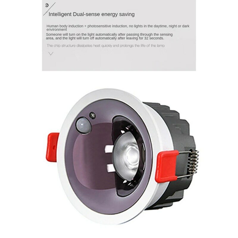Narrow Embedded Ultra-Thin 9W Led Downlight Fit For Dining Office Bedroom Lighting 4000K