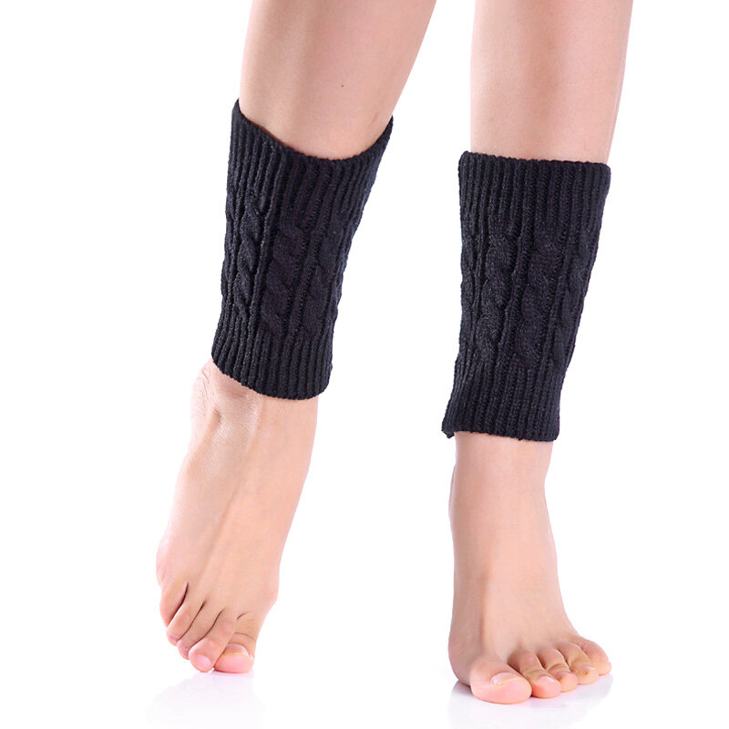 Women's Knitted Warm Legs, Winter Short Leg Warm Boots, Fashionable Warm Cuffs, Women's Leg Warm Leg Protectors