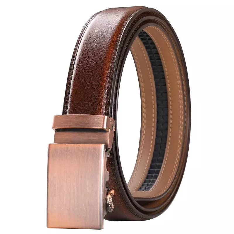 Cinturón de cuero genuino para hombre, correa de lujo de alta calidad, cinturones formales automáticos de diseñador, novedad de 2024, B363