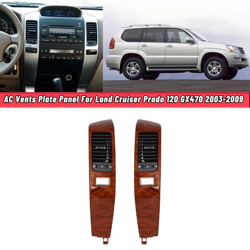 Car Air Conditioner Outlet Frame Cover For Toyota Land Cruiser Prado 120 GX470 Parts
