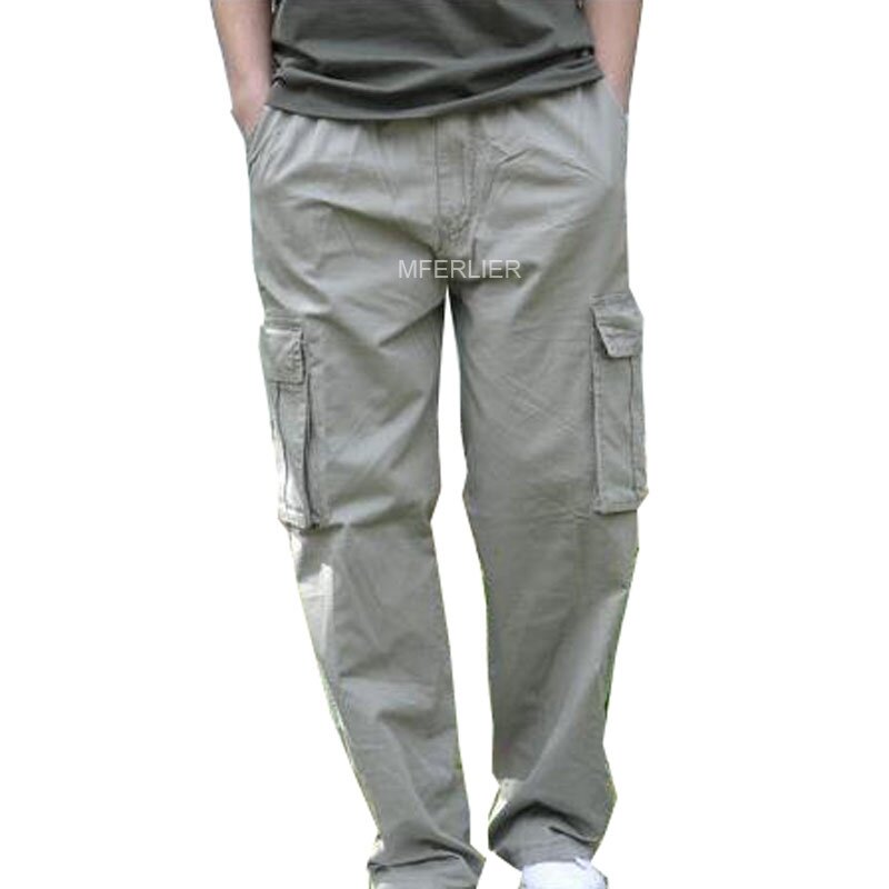 Pantaloni estivi di grandi dimensioni in vita pantaloni al polpaccio da 133cm da uomo