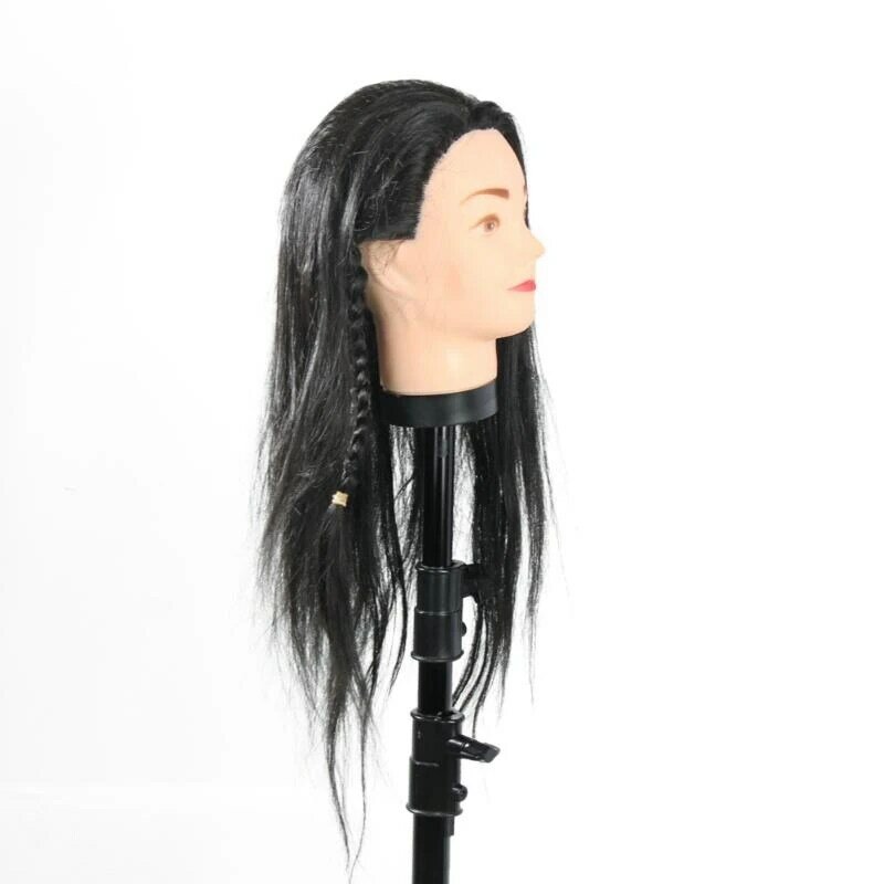 40cm głowa manekina długie czarne włosy peruki stylizacja trening lalki fryzjerskie manekina peruka głowa do manekina Model kosmetologii