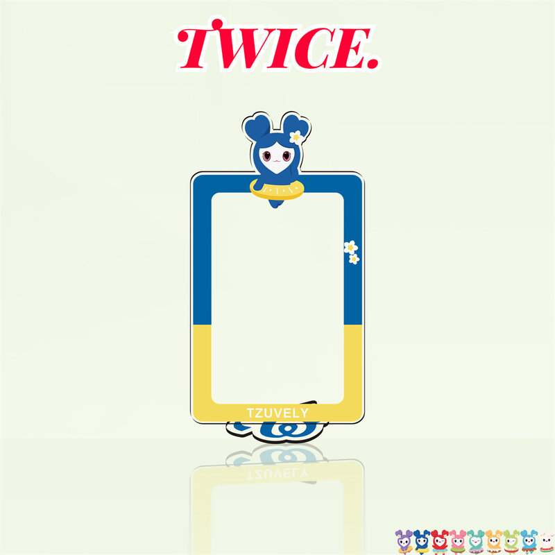 KPOP TWICE álbum accesorios de marco de inserción de tarjetas Momo Son Chae Young Mina Sana Tzuyu marco de fotos adornos de escritorio