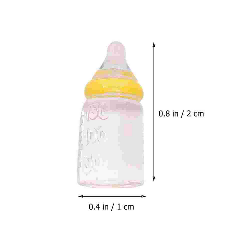 25 Pcs Mini Toy Ornaments Miniature Toys for Kids Baby Bottle Decoration Shower Cute