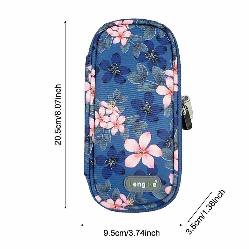 Portátil Floral Padrão Insulina Cooling Bag, Pano Oxford, impermeável, refrigerador, Protetor de pílula, Diabéticos