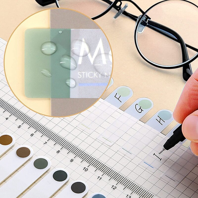 Markery stron samoprzylepne karty indeksowe 30 kolorów naklejek z notatkami Morandi do zapisywania i zakładek z możliwością zmiany pozycji oznacza 3 paczki