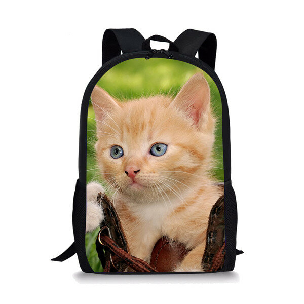 Plecak dla chłopców-nastolatków kota ładny plecak dziewcząt pakiet bagaż podróżny torba na ramię na zakupy kobiet plecak wielofunkcyjny