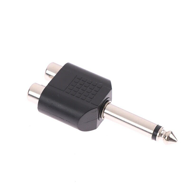 6.5mm Male Audio Stereo/mono Jack Female To 2 RCA Male Audio Jack Connector Adapter Converter For Speaker