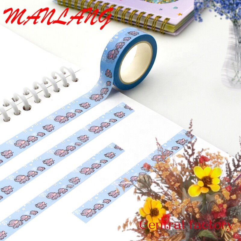 Полноцветные декоративные клейкие бумажные Маскировочные ленты Washi с принтом на заказ