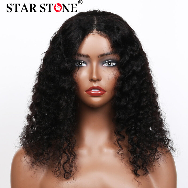 Парик из натуральных человеческих волос с глубокой волной, готовый к использованию, 180%, короткие бразильские безклеевые парики, парики из человеческих волос без клея, 6x4 HD, вьющиеся парики