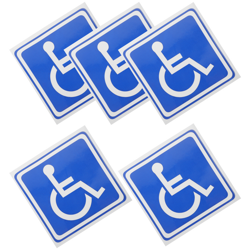 5 arkuszy samoprzylepnych naklejek na wózki inwalidzkie dla niepełnosprawnych Naklejka na wózek inwalidzki dla niepełnosprawnych
