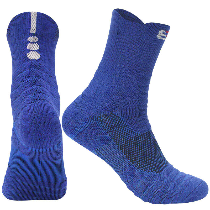 Männer Sport Socken Schock-absorbieren Kissen Terry Handtuch Basketball Radfahren Laufen Wandern Tennis Socken für Frauen Baumwolle Größe 31-48