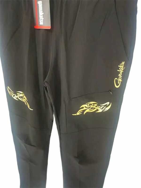 2023 New Gamakatsu Fishing Pants Men Summer Thin Section Breathable Quick-drying Pants Elastic Waist Waterproof Fishing Trousers