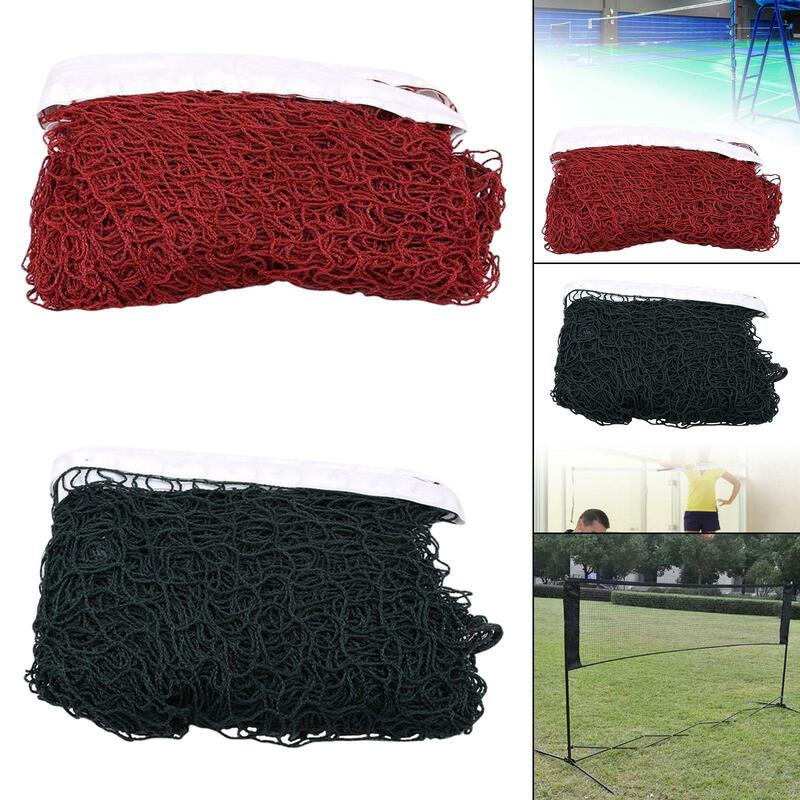Red de malla de bádminton para entrenamiento, red de voleibol de fácil configuración, Red de repuesto para patio interior de tenis, jugar