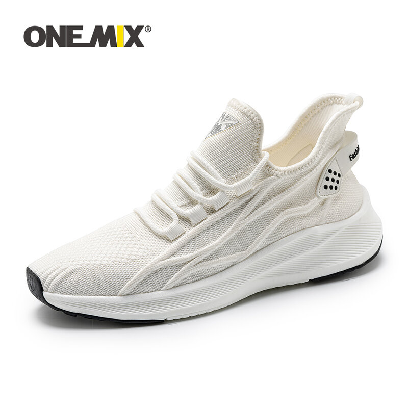ONEMIX Sepatu Lari Pria Sneakers Tren Ringan Sepatu Kasual Luar Ruangan Sneakers Jalan Wanita
