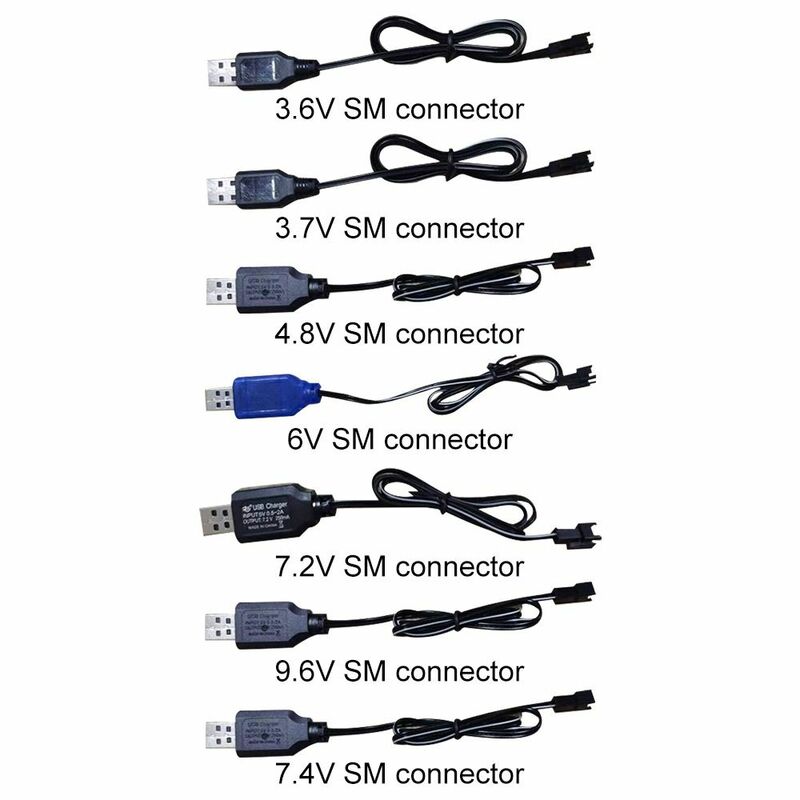 Quality 3.6 9.6 V Front Plug Type Battery Usb Charger Cable Charger Charging Cable Sm Interface Remote Control Car Usb Charger