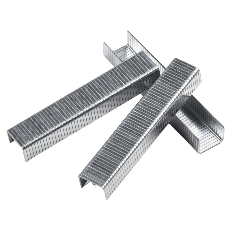 Silver Staple Steel Nails, Spares Steel, U, Door, T Shaped, DIY para Carpintaria, excelente vida útil, Brand New, 600 Pcs