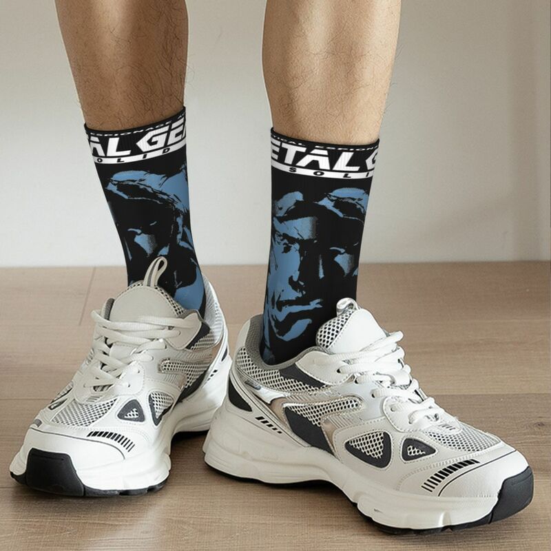 MGS1 змеиная Змея Дизайнерские тематические короткие носки материал для мужчин компрессионные носки с принтом