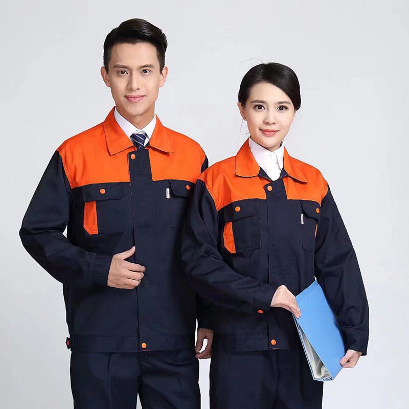 Рабочие Комбинезоны с длинными рукавами для мужских мастерских, фабричная Инженерная униформа, куртки, инструменты для оптовой продажи.