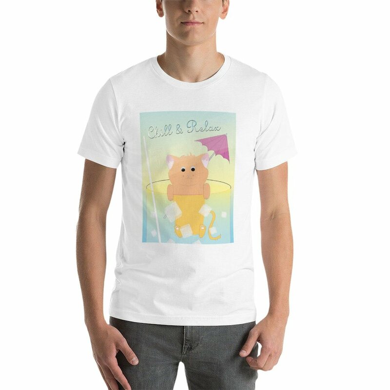 New Chill & Relax t-shirt sport fan t-shirt abbigliamento vintage t-shirt oversize t-shirt ad asciugatura rapida abbigliamento uomo