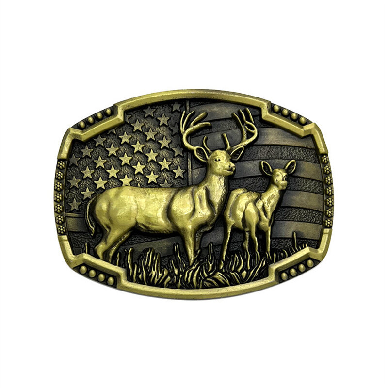 Elk cinto fivela, estilo ocidental, estilo étnico