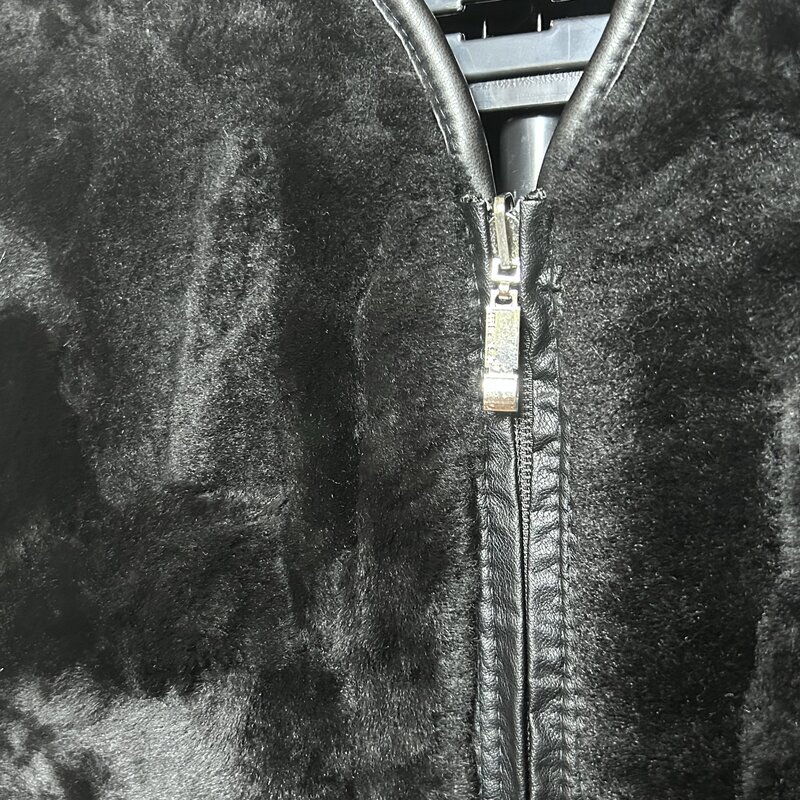 Chaleco de lana para hombre, ropa por ambos lados, negro