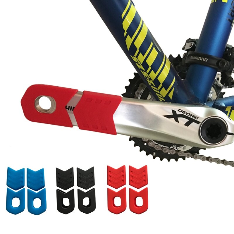 ENLEE Mountain Bicycle Crank Protective Cover MTB Highway Bike Crank Set Protective Crank Arm Cover Universal 4pcs/1set